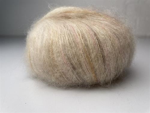 Angel by permin silke mohair - beige meleret