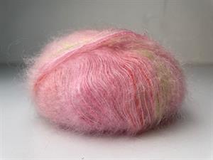 Angel by permin silke mohair - sart rosa meleret