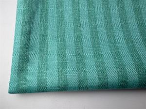 Dekostof - mørklægning, tasker og puder, turquoise small stripes