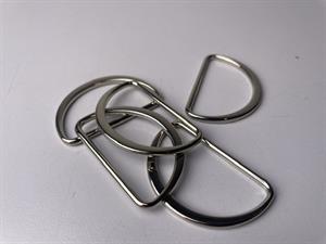 D-ring "sølv"  25 mm
