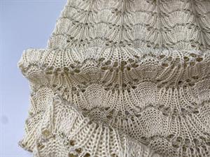 Crochet look - strikket jacquard med glimmer