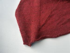 Uld jersey - lækker mørkerød meleret