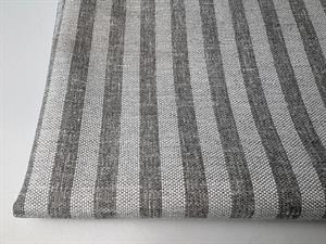 Dekostof - mørklægning, tasker og puder, navy gray small stripes