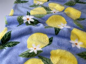 Koralfleece - lemon dusty blue