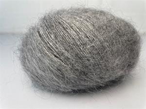 Essentials super kid / silk mohair - meleret mørkegrå tone, udgår