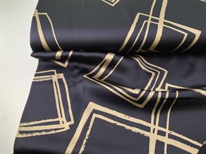 Satinvævet viscose - eksklusivt mønster