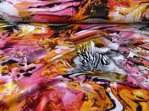 Viscosejersey - cool vintage print