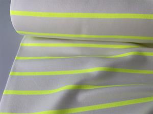 French terry - neongule striber