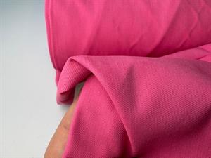 Fastvævet - twill med stræk i flammet pink