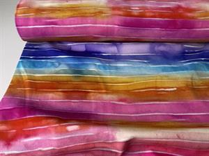Bomuldsjersey - fantasy stripes i fede farver