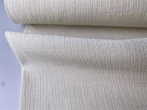 Fastvævet viscose - crinkle i offwhite