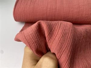Fastvævet viscose - crinkle i blush