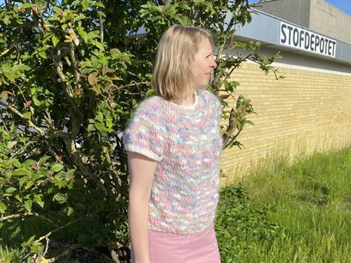 ANNIS PASTELLER - garnkit til lækker sweater på pind 10 mm