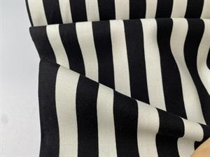 Deko canvas - lækre striber i sort og hvid