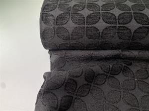 Jacquardvævet - eksklusivt mønster i sort