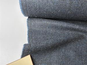Beklædningsuld - blu navy herringbone