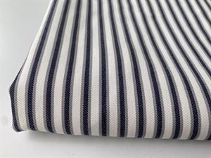 Twillvævet bomuld - lækre striber i grå toner