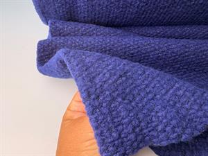 Heavy knitted wool mix - fantastisk lækker struktur i ultramarin