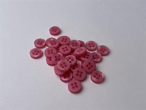 Skjorteknap - klassisk, blank og barbiepink, 10 mm