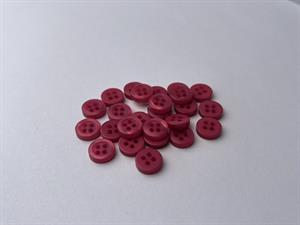 Skjorteknap - klassisk, blank og varm berry, 10 mm