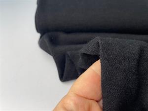 Speciel uldjersey - sort, moden strik, lækker