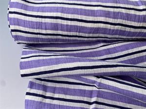 Fastvævet - lækre lilla striber