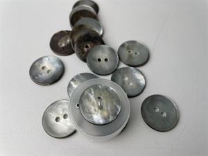 Perlemorsknap - 20 mm, lækker og tyk