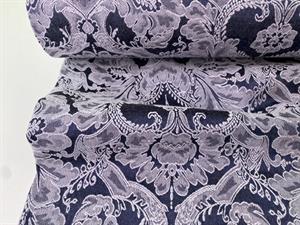 Brokade - smuk og mørk steel blue