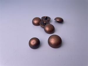 Knap - metal look, 24 mm og 10 stk.