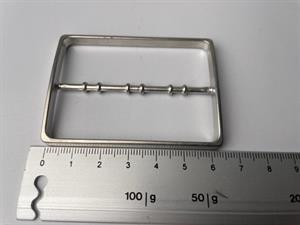 Bæltespænde - "sølv", 60 mm