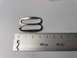 Bæltespænde - "sølv", 25 mm
