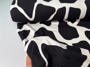 Viscosejersey - store og flotte motiver i sort og offwhite