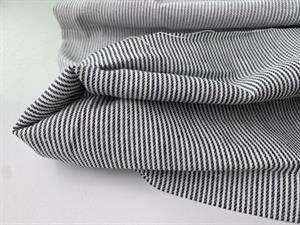 Fastvævet bomuld - fashion stripes blue / white