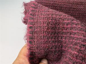 Klassisk bouclé - dark raspberry