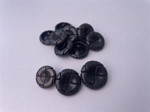 Knap - blokmønster, 23 mm og 10 stk.