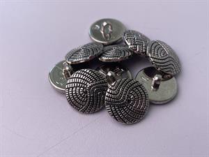 Knap - wavy, 15 mm og 10 stk.