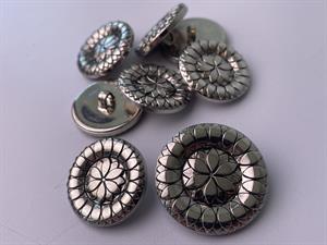 Knap - floral, 23 mm og 10 stk.