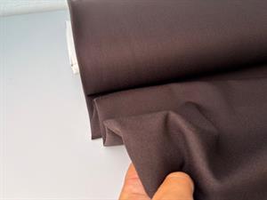 Let gabardine - krølfri buksestof i mørk kaffe 