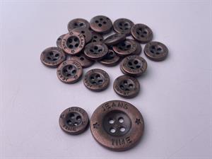 Knap - jeans time, 23 mm og 10 stk.