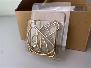 Taske accessories - karabinhage, regulator og d-ringe, guld