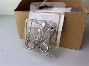 Taske accessories - karabinhage, regulator og d-ringe, sølv