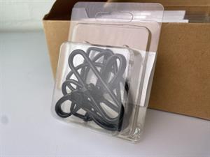 Taske accessories - karabinhage, regulator og d-ringe, sort