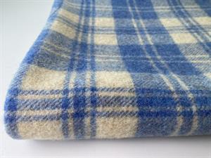 Frakkeuld - lækre tern i blå og beige