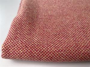 Frakkeuld - fed vævning i raspberry / ecru