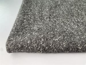 Beklædningsuld - twillvævet i grå toner