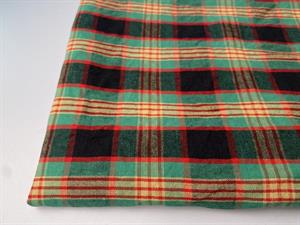 Fastvævet bomuld - luksus tern i grøn