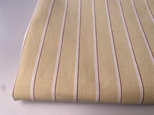 Skjortepoplin - gul med fine striber