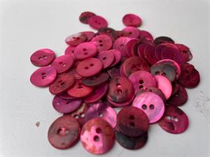 Perlemorsknap - cerise, 13 mm