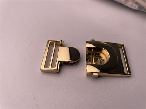 Metalspænde - guld look, 45 mm