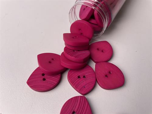 Knap - fuchsia med riflet mat overflade, 20 mm